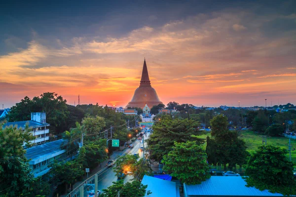 Gyllene pagod Phra Pathom Chedi — Stockfoto