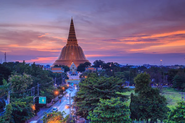 Gouden pagode Phra Pathom Chedi — Stockfoto
