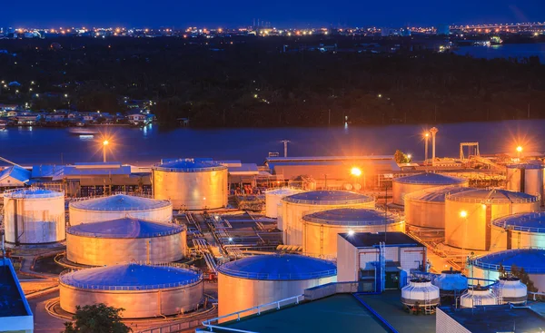 Oil tanks in Bangkok City — Stock Photo, Image