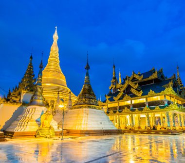 Shwedagon pagoda in Yangon, Myanmar