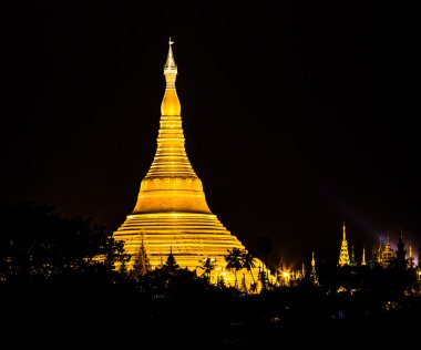Shwedagon pagoda in Yangon, Myanmar