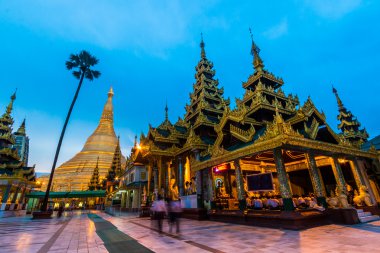 Shwedagon pagoda in Yangon, Myanmar