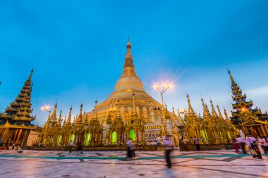 Shwedagon pagoda in Yangon, Myanmar