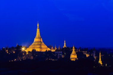 Shwedagon pagoda in Yangon, Myanmar
