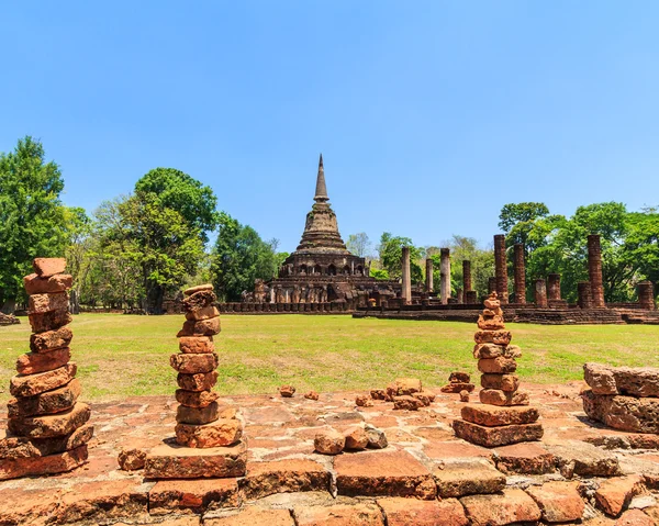 Si Satchanalai Historical Park in old town — Stock Photo, Image