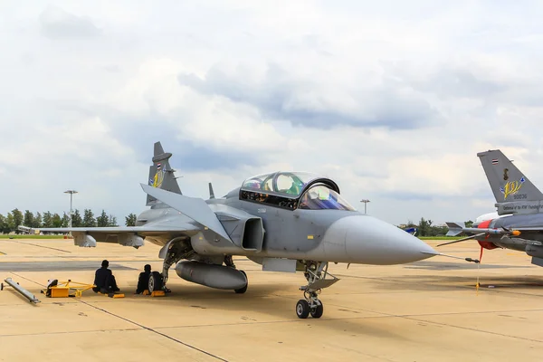 JAS 39 Gripen en exhibición en 1912-2012 Centenario de RTAF —  Fotos de Stock