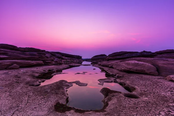 Vue paysage au coucher du soleil nature — Photo