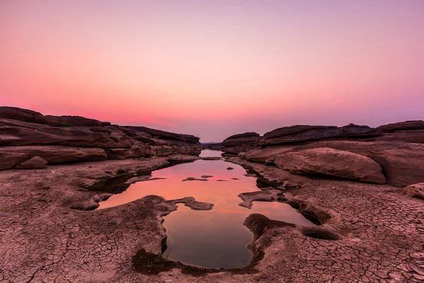 Vue paysage au coucher du soleil nature — Photo