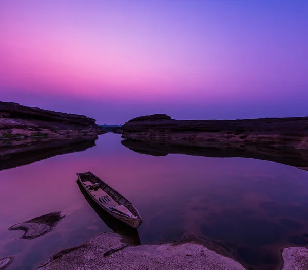 Vista da paisagem ao pôr do sol natureza — Fotografia de Stock