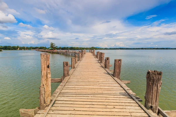 U bein bridge, Taungthaman lake — Stock Photo, Image