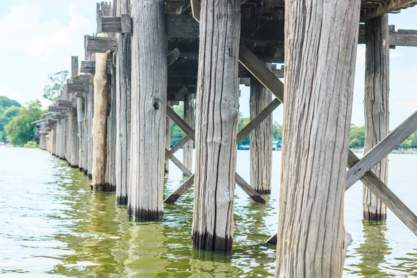 U bein Brücke, Taungthaman See — Stockfoto