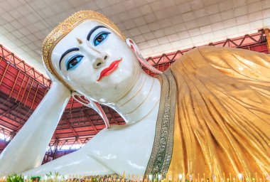 Chauk Htat Gyi Buddha in Yangon, Myanmar (Burma) clipart
