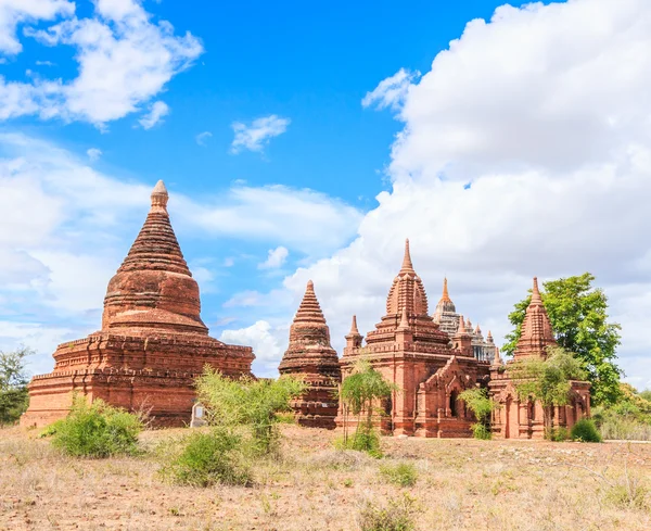 Widok w Bagan stare starożytnej świątyni — Zdjęcie stockowe