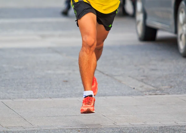 Maratona de corrida de corredor — Fotografia de Stock