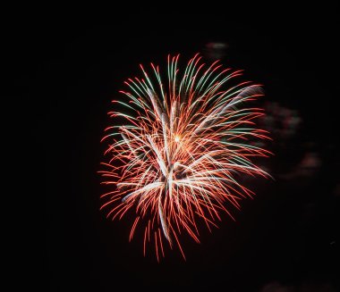 Güzel fireworks uygulamasında kutlama