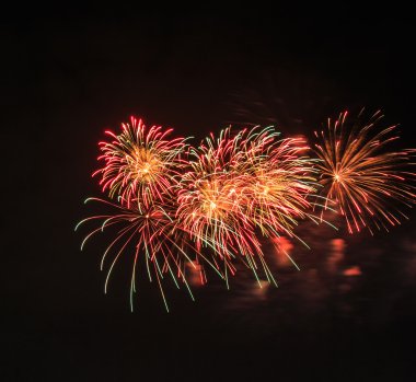 Güzel fireworks uygulamasında kutlama