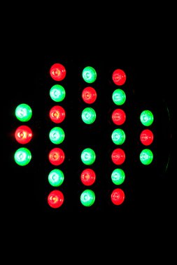 Çok renkli ışık ve sahne ışıkları