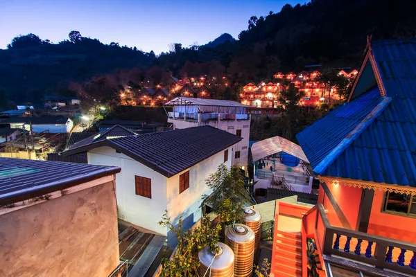 Noční město Doi Ang Khang Chiang mai — Stock fotografie