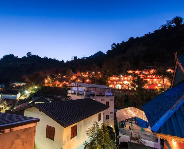 Noční město Doi Ang Khang Chiang mai — Stock fotografie