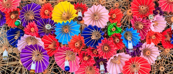 Thailand paraplu 's — Stockfoto
