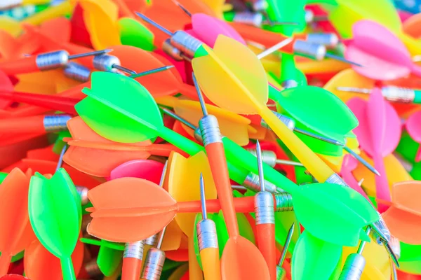 The paper cut of rainbow darts — Stock Photo, Image