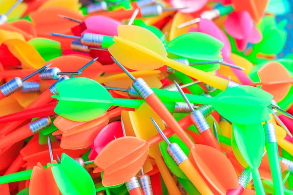 The paper cut of rainbow darts — Stock Photo, Image