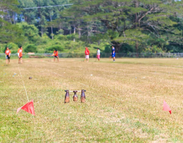 La gente juega Wood ball —  Fotos de Stock