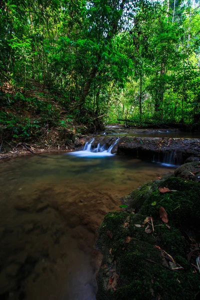 Waterfall ,Sra Nang Manora Forest Park Waterfall — Stock Photo, Image