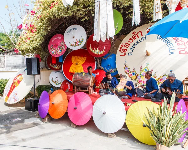 31º aniversario Festival Paraguas de Bosang — Foto de Stock