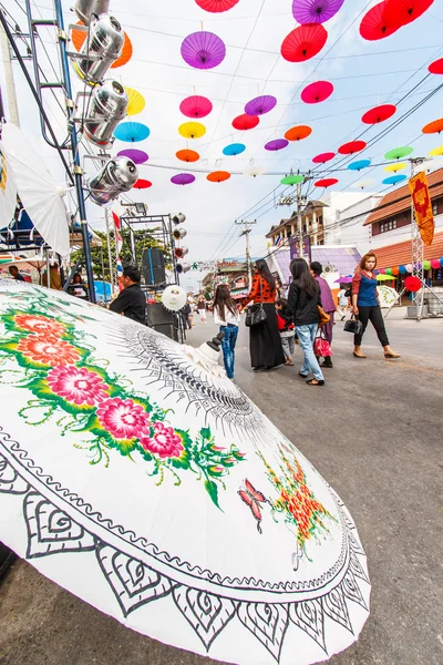 31 rocznica festiwalu parasol Bosang — Zdjęcie stockowe