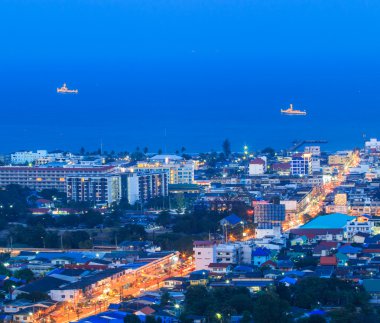 Hua Hin yüksek açılı görünüş
