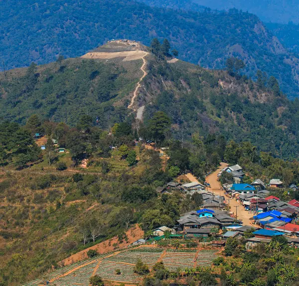 Thaïlande Birmanie Paysage frontalier — Photo