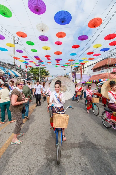 31e anniversaire Festival de parapluie de Bosang — Photo