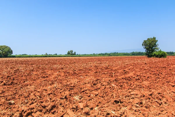 Land met bodem voorbereiding — Stockfoto