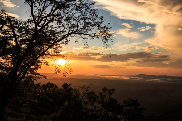 Hermoso atardecer de invierno en la naturaleza —  Fotos de Stock