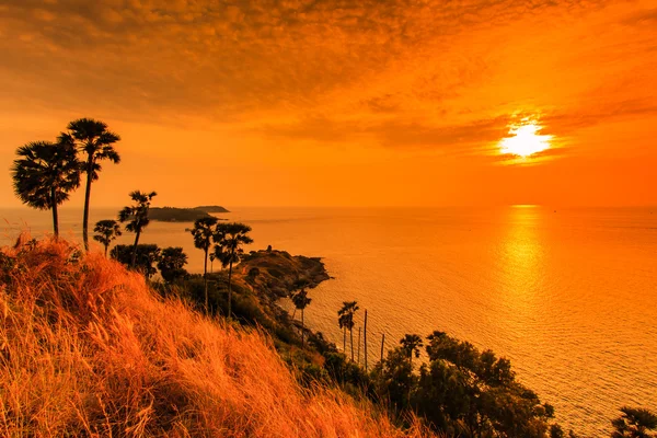 Sunset view Promthep Cape — Stock Photo, Image