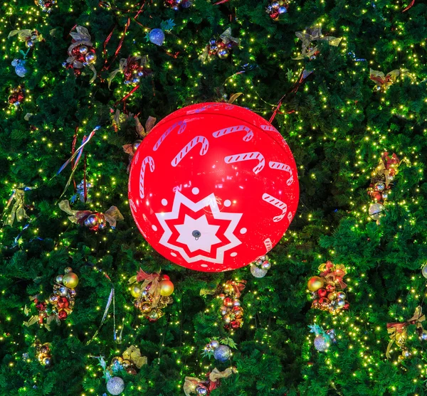 A iluminação da árvore de Natal — Fotografia de Stock