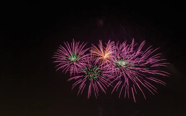 Fuochi d'artificio colorati — Foto Stock