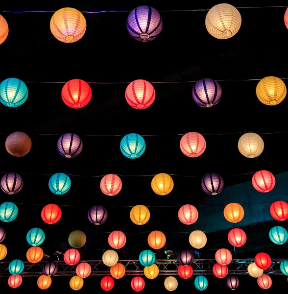 Lanterne cinesi stagione — Foto Stock