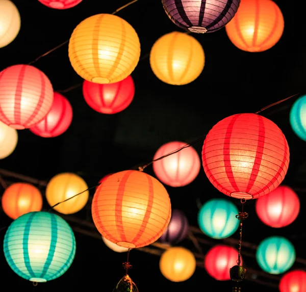 Temporada de lanternas chinesas — Fotografia de Stock