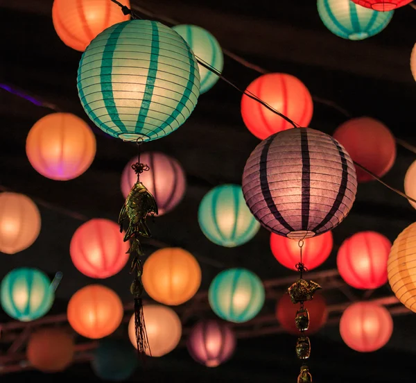 Lanterne cinesi stagione — Foto Stock