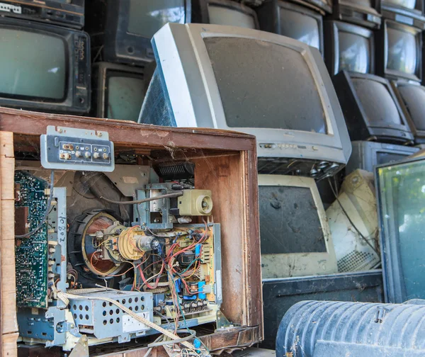 Toko reparasi televisi lama — Stok Foto