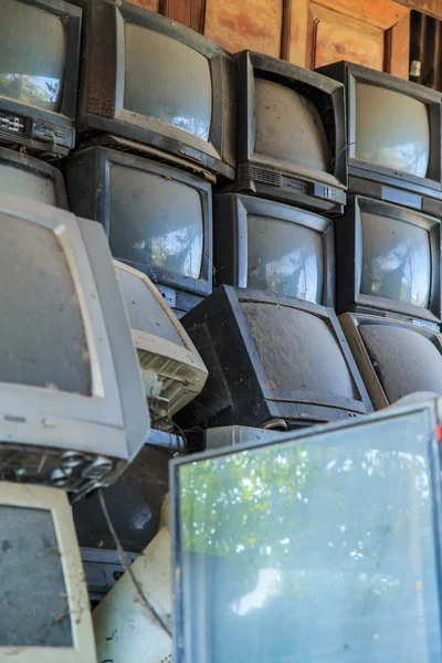 Stary telewizor warsztat — Zdjęcie stockowe