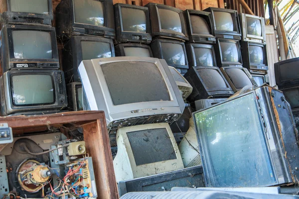 Toko reparasi televisi lama — Stok Foto