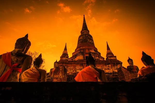 Old Buddha in old town — Stock Photo, Image