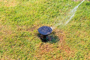 Bir çiftlik alan çim sulama sistemi