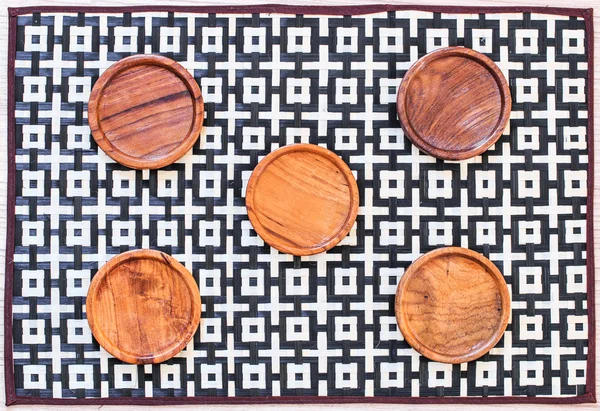 Coaste din lemn pentru sticlă — Fotografie, imagine de stoc