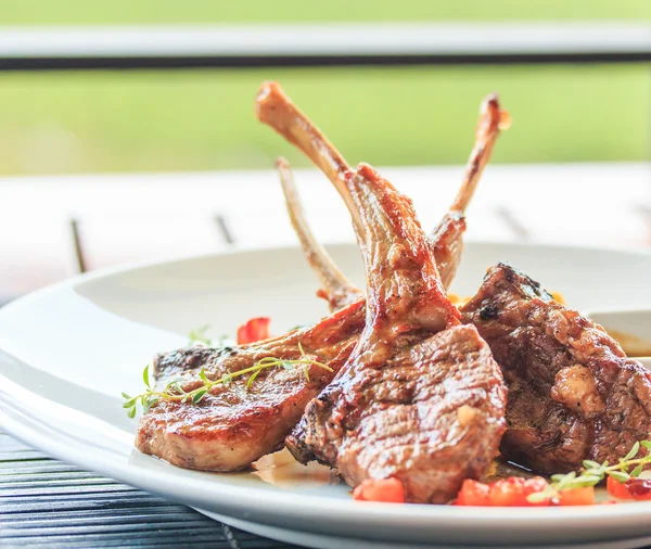 Lamb steak , lamb cutlets — Stock Photo, Image