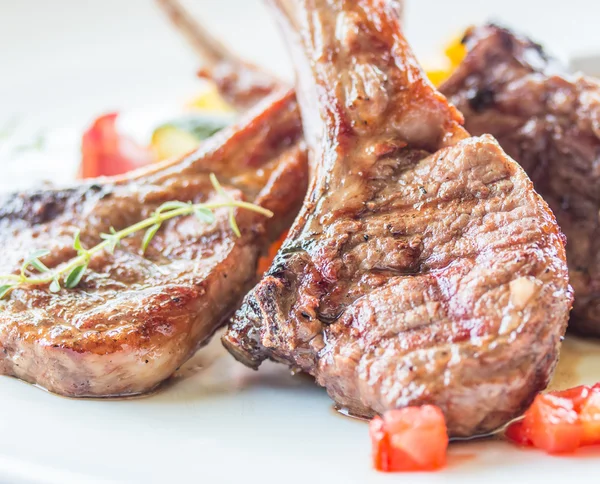 Lamb steak , lamb cutlets — Stock Photo, Image