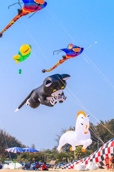 15. Thaiföld nemzetközi Kite Fesztivál — Stock Fotó